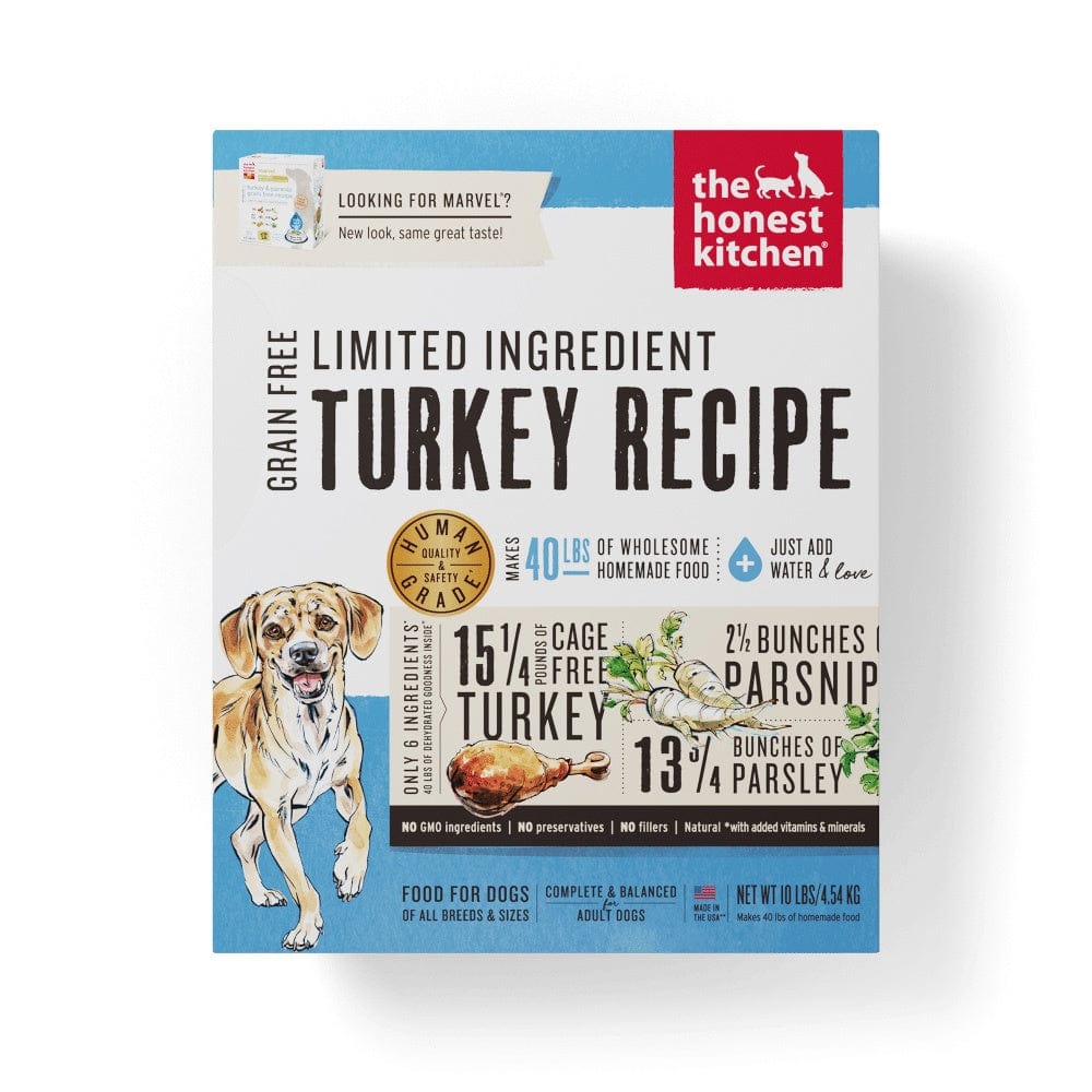 The Honest Kitchen Limited Ingredient Grain Free Turkey Recipe Dehydra