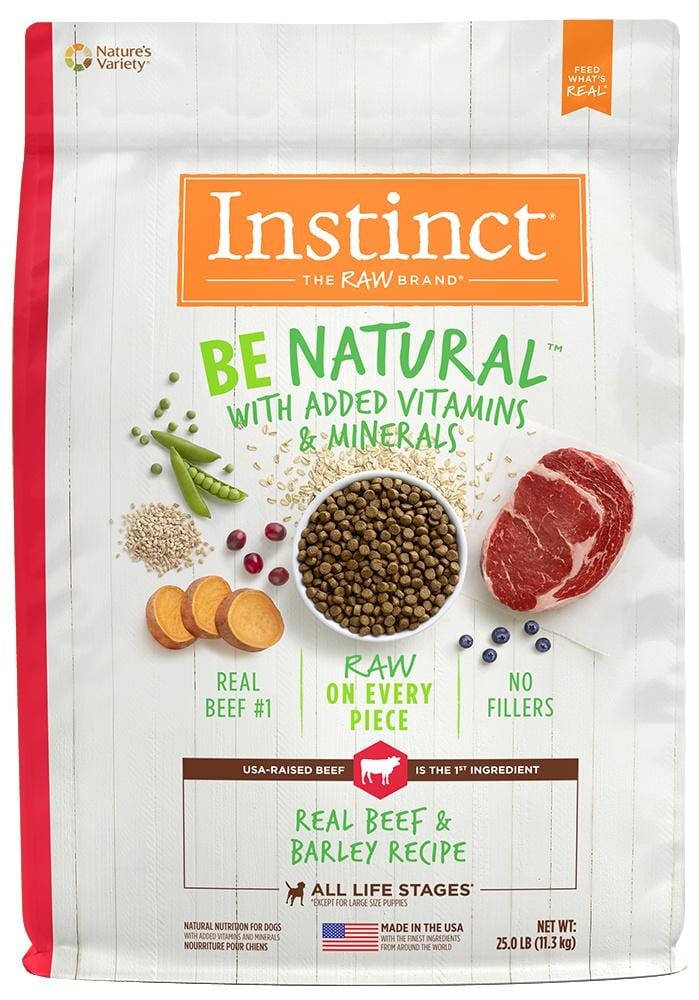 Instinct Be Natural Beef Barley Recipe Dry Dog Food