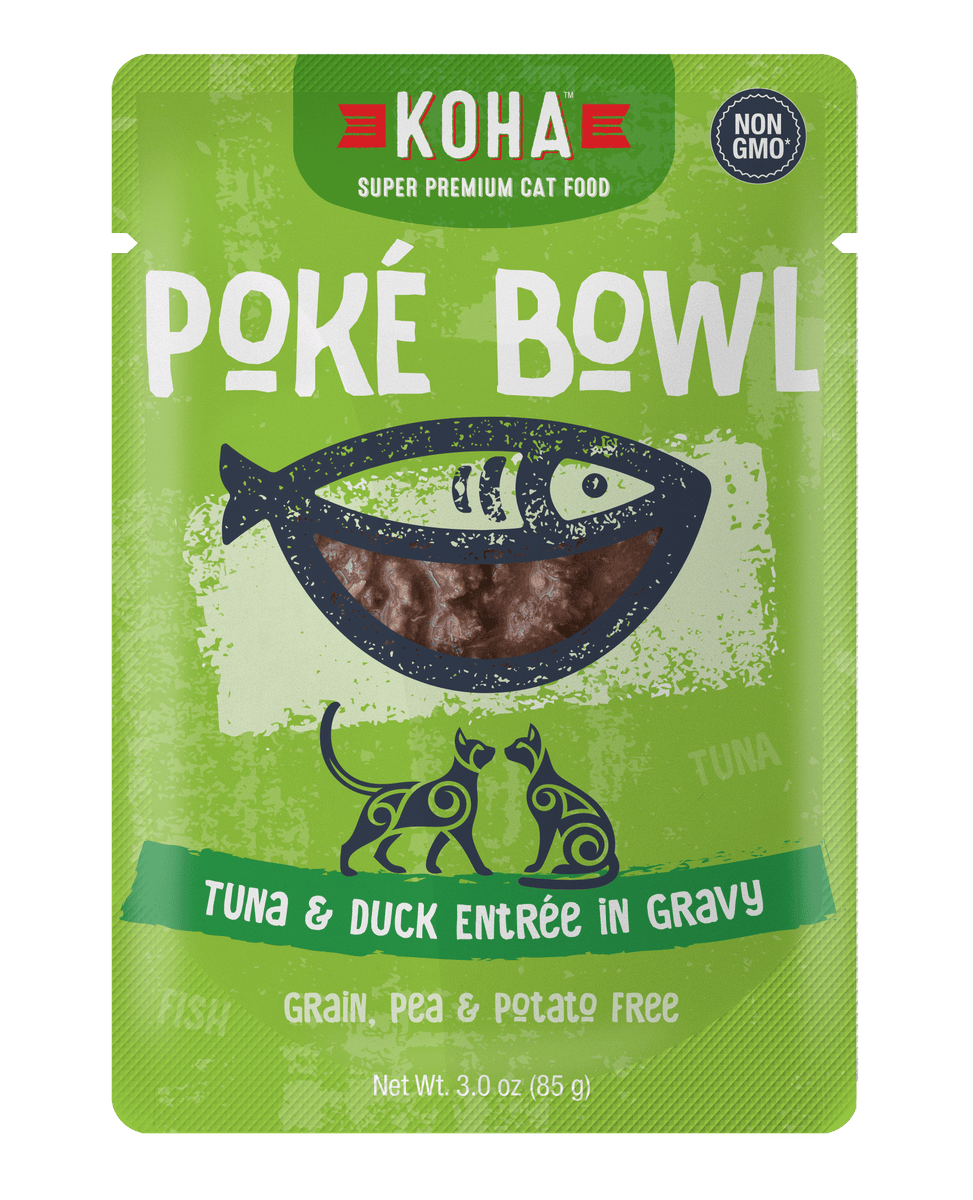 Koha Pok Bowl Tuna Duck Entr e in Gravy Wet Cat Food Pouch