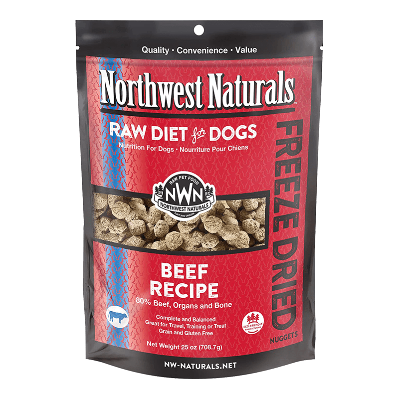 Northwest Naturals Freeze Dried Raw Beef Nuggets Dog Food