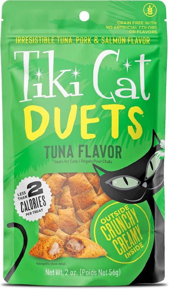 Tiki Cat Duets Tuna Flavor Crunchy Cat Treats