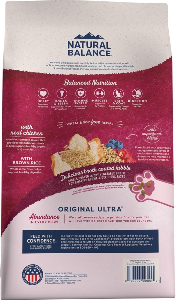 Natural Balance Original Ultra Chicken Meal Salmon Meal Formula Dry