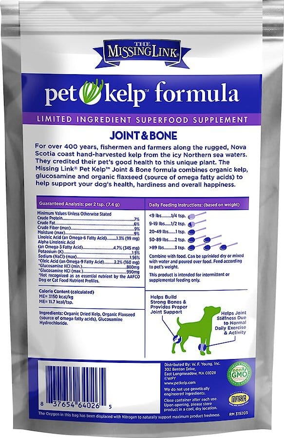 The Missing Link Pet Kelp Formula Joint & Bone Supplement for Dogs