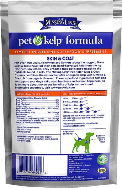 The Missing Link Pet Kelp Skin & Coat Supplement for Dogs