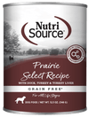 NutriSource Grain Free Prairie Select Canned Dog Food