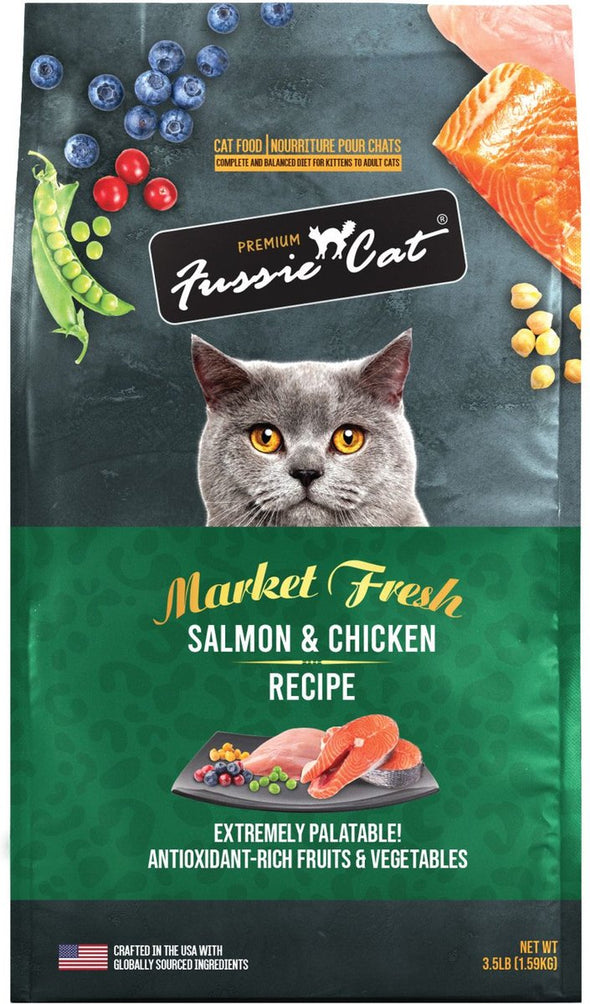 Fussie Cat Market Fresh Grain Free Salmon & Chicken Recipe Dry Cat Food