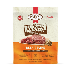 Primal Pronto Raw Frozen Beef Dog Food