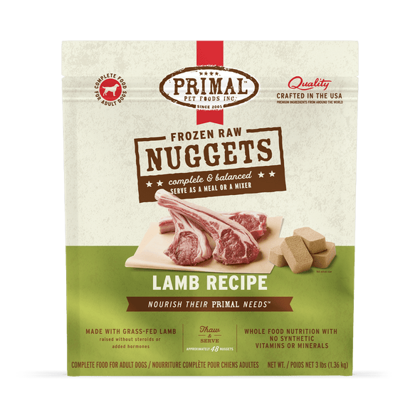 Primal Raw Frozen Lamb Formula For Dogs