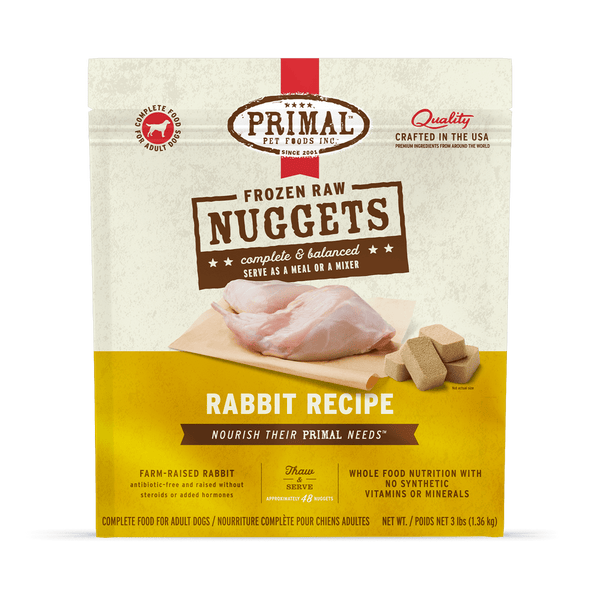 Primal Raw Frozen Rabbit Formula For Dogs - Main Image