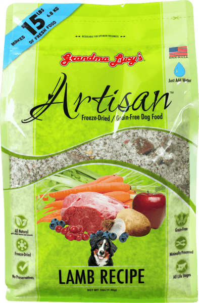 Grandma Lucy's Artisan Grain Free Lamb Freeze Dried Dog Food