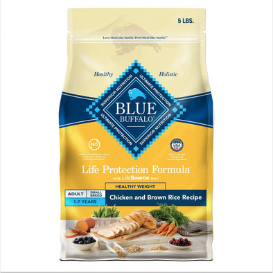 Blue Buffalo Life Protection Healthy Weight Natural Chicken & Brown Rice Recipe Small Breed Adult Dry Dog Food