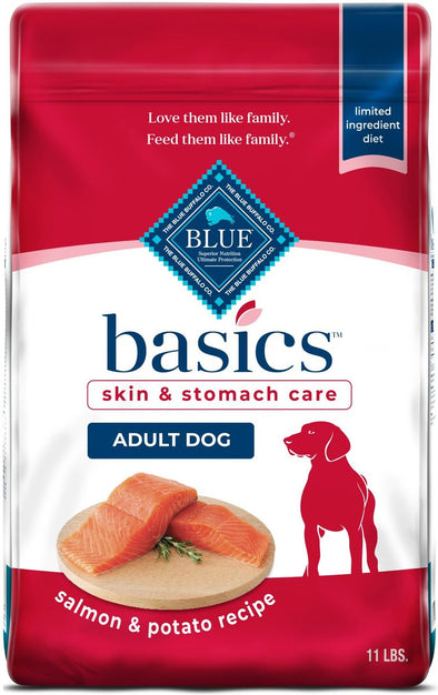 Blue Buffalo Basics Skin & Stomach Care Adult Salmon & Potato Recipe Dry Dog Food