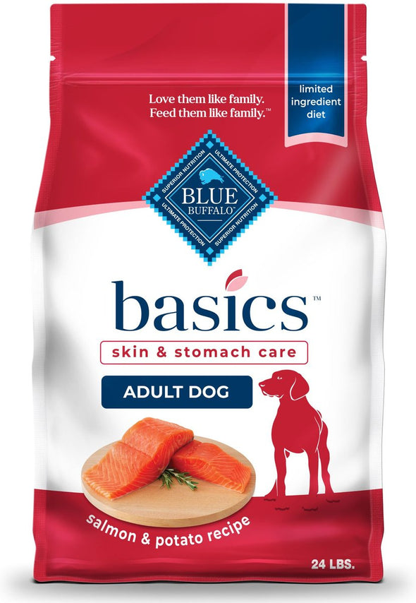 Blue Buffalo Basics Skin & Stomach Care Adult Salmon & Potato Recipe Dry Dog Food