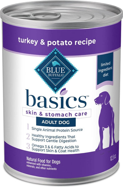 Blue Buffalo Basics Skin Stomach Care Grain-Free Turkey Potato Rec