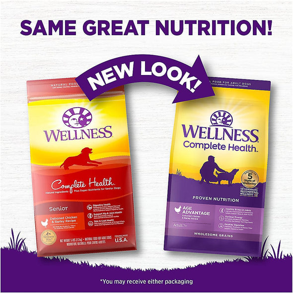 Wellness Complete Health Age Advantage Chicken & Barley Recipe Dry Dog Food