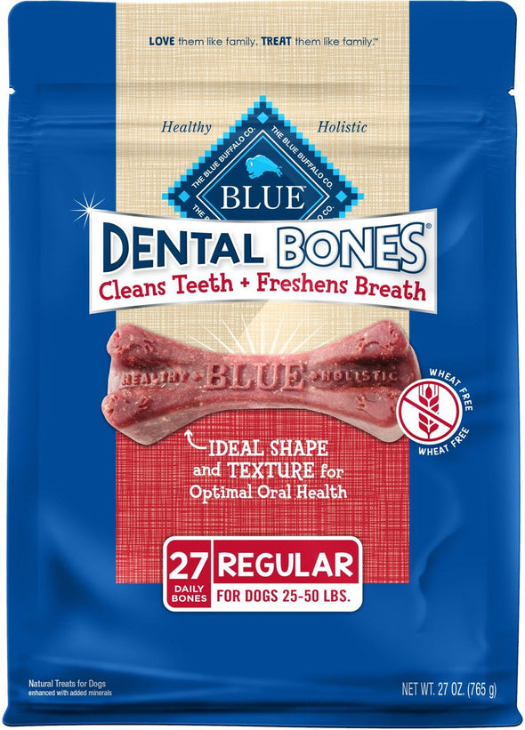 Blue Buffalo Blue All Natural Dental Bones Dog Treats