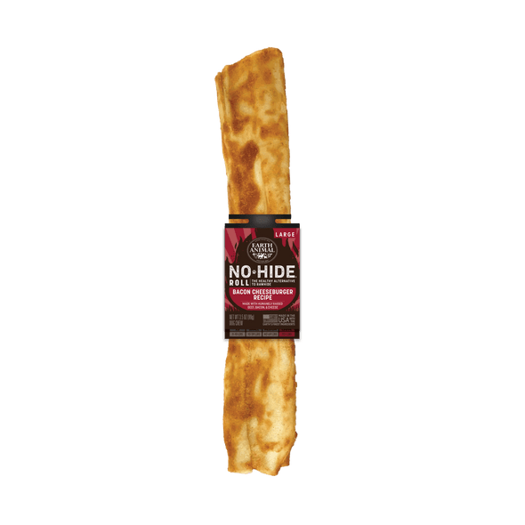 Earth Animal No Hide BBQ Bacon Cheeseburger Roll Dog Chew