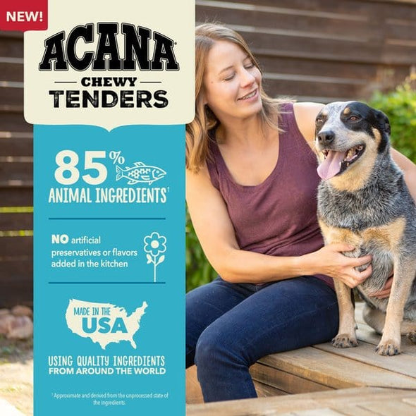 ACANA Chewy Tenders Salmon Jerky Dog Treats