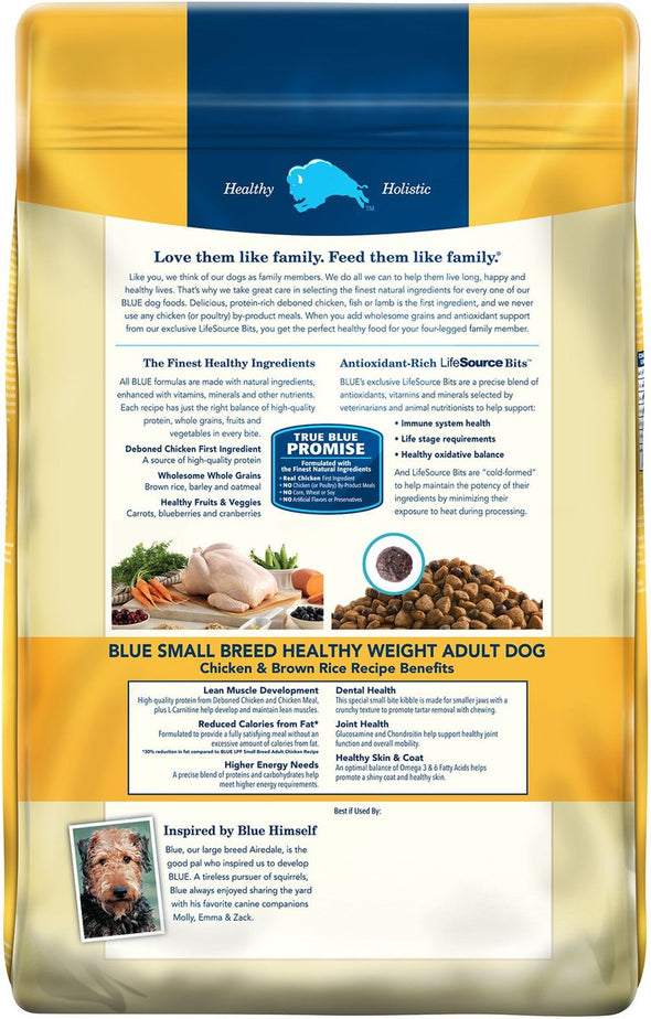 Blue Buffalo Life Protection Healthy Weight Natural Chicken & Brown Rice Recipe Small Breed Adult Dry Dog Food