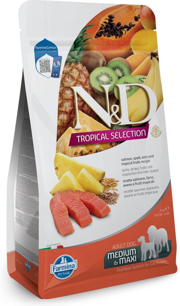Farmina N&D Tropical Selection Salmon, Spelt, Oats & Tropical Fruits M