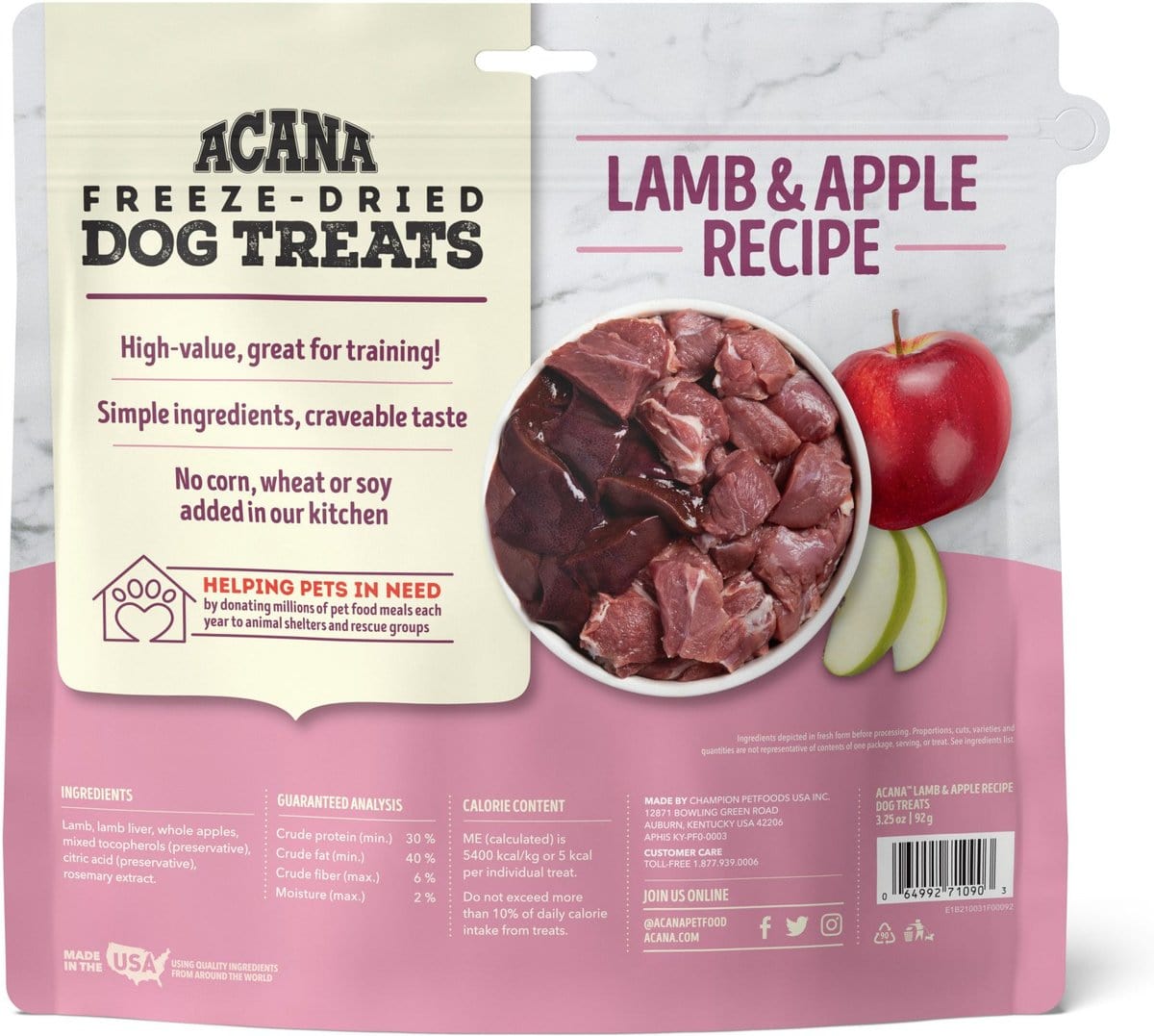 ACANA Singles Grain Free Limited Ingredient Diet Lamb Apple Formula