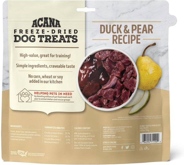 ACANA Singles Grain Free Limited Ingredient Diet Duck & Pear Formula Dog Treats