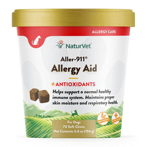NaturVet Allergy Aid Soft Chews for Dogs