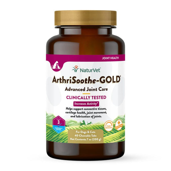 NaturVet ArthriSoothe-GOLD Level 3 Advanced Care Time Release Tablets for Dogs