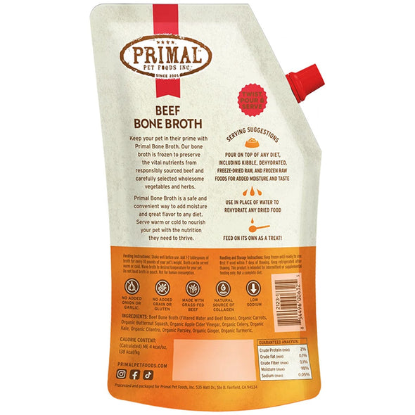 Primal Beef Bone Broth for Pets