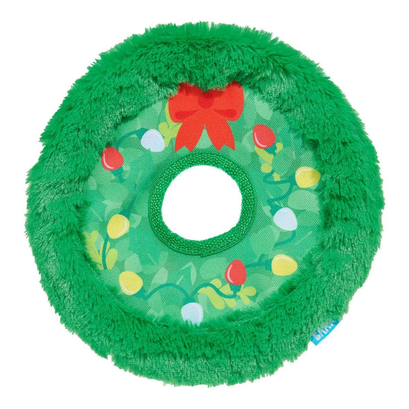 BARK Get Lit Wreath Rope Holiday Dog Toy