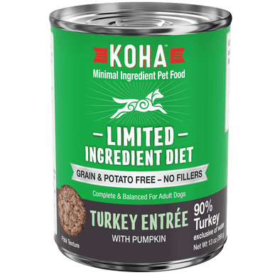 KOHA Grain & Potato Free Special Diet:Limited Ingredient Diet Turkey Entree with Pumpkin Canned Dog Food