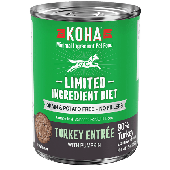 KOHA Grain & Potato Free Special Diet:Limited Ingredient Diet Turkey Entree with Pumpkin Canned Dog Food