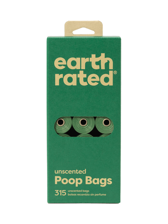 Earth Rated 315 Bags on 21 Refill Rolls, Unscented
