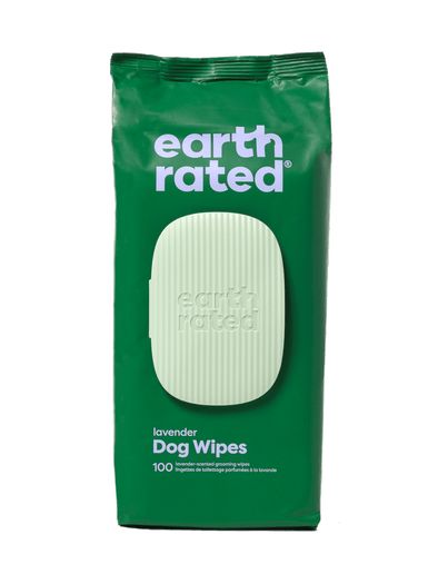 Earth Rated USDA Certified Biobased Lavender Scented Grooming Wipes for Dogs and Cats