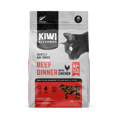 Kiwi Kitchens Air Dried Beef and Chicken Food for Cats