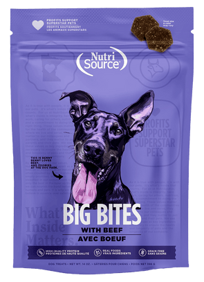 NutriSource Big Bites Grain Free Beef Dog Treats