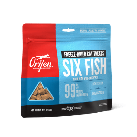 ORIJEN Grain Free Six Fish Freeze Dried Cat Treats