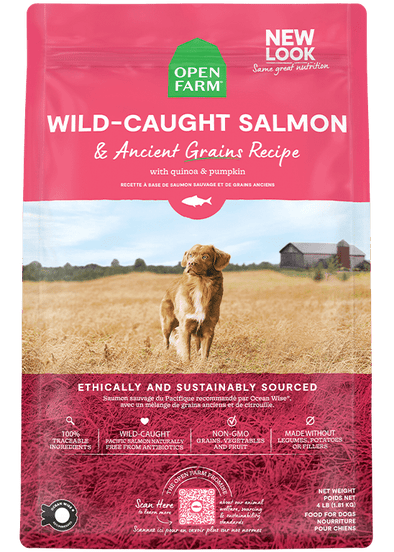 Open Farm Wild Caught Salmon & Ancient Grains Dry Dog Food