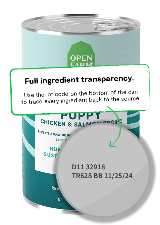 Open Farm Grain Free Puppy Chicken & Salmon Pate Wet Dog Food