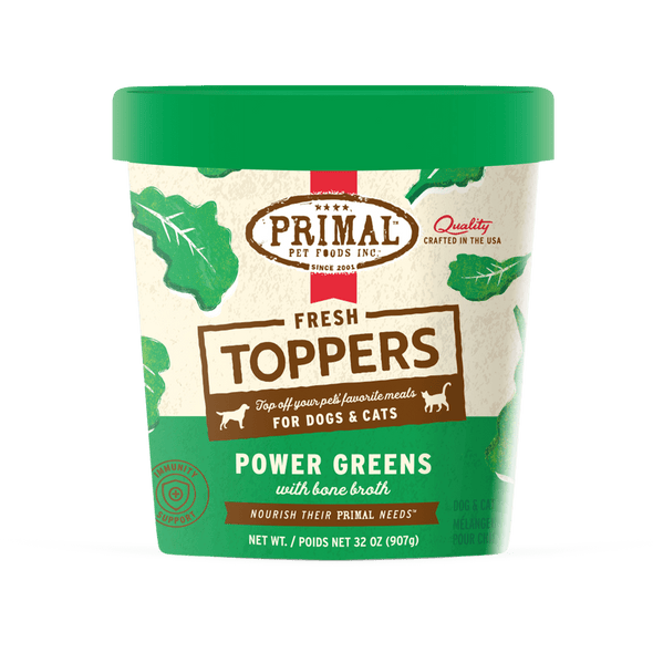 Primal Fresh Toppers Power Greens Recipe for Dogs & Cats