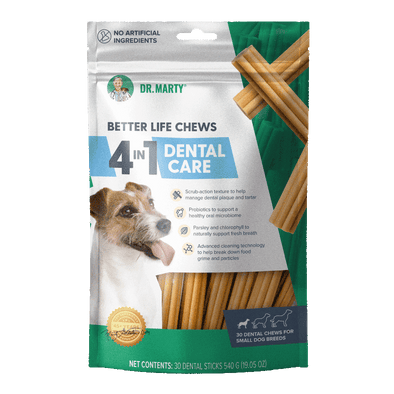 DR. MARTY Better Life Chews 4-in-1 Dental Care Dog Treats