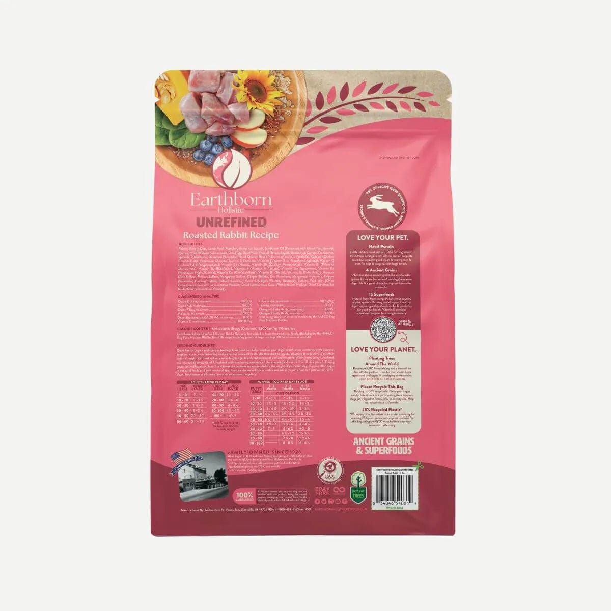 Earthborn Holistic Unrefined Roasted Rabbit with Ancient Grains Supe