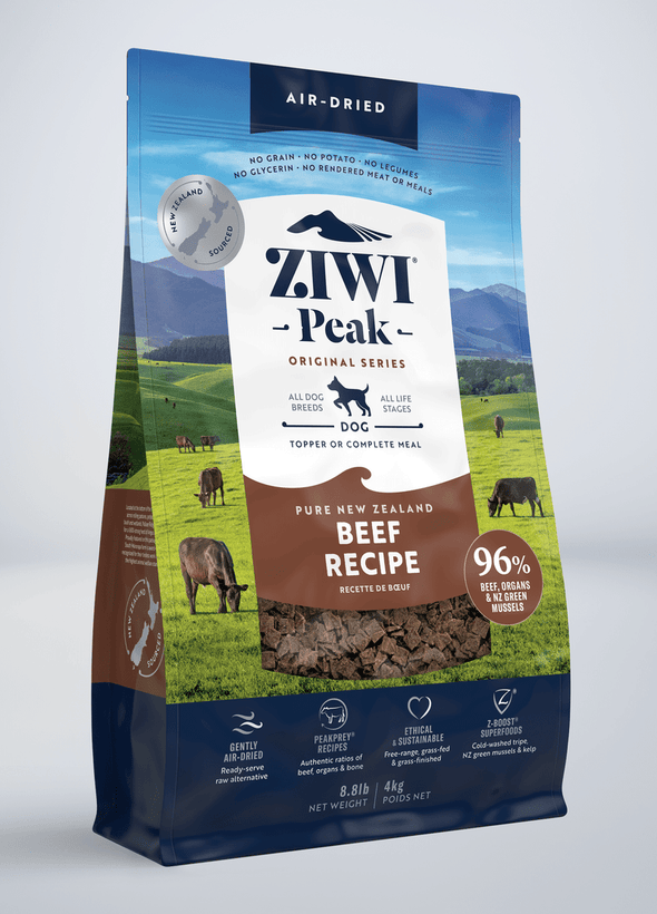 ZiwiPeak Grain Free Air-Dried Beef Recipe Dry Dog Food