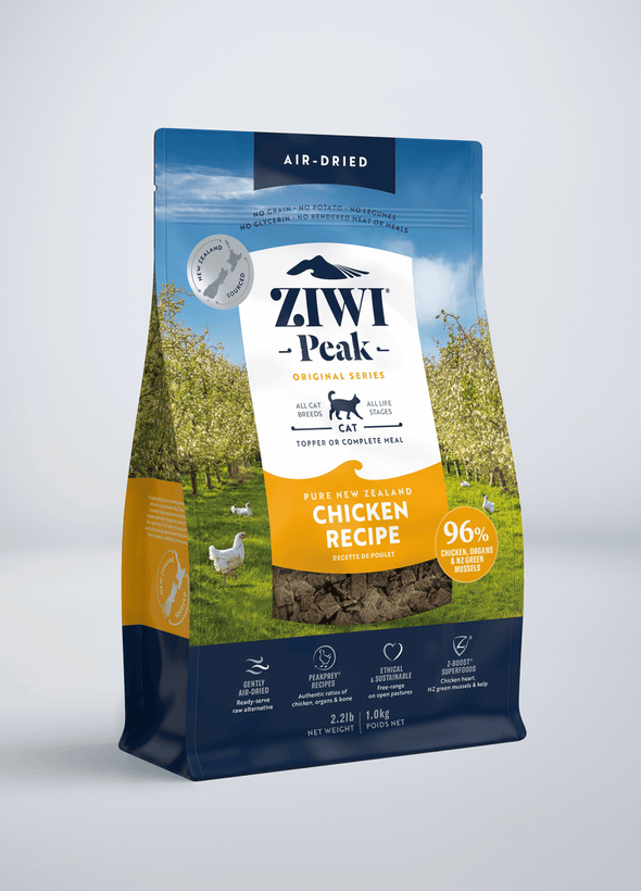 ZiwiPeak Grain Free Air-Dried Free-Range Chicken Dry Cat Food