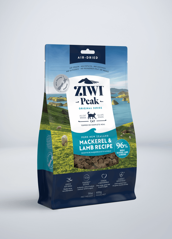 ZiwiPeak Air-Dried Mackerel & Lamb Recipe For Cats