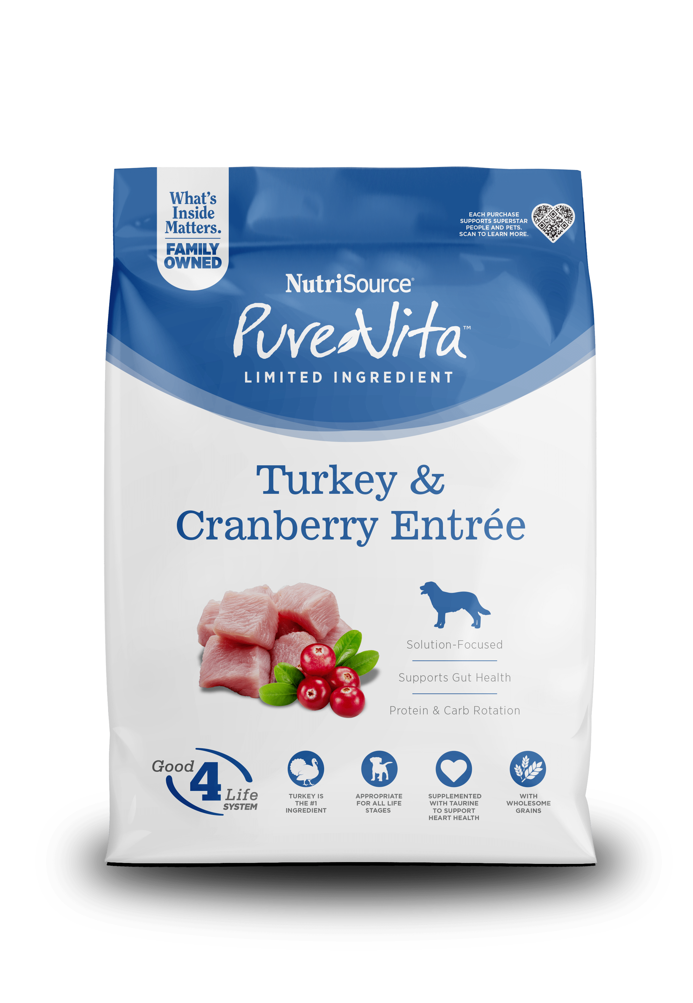 【yuiru】 CANIN 消化器サポート 3kg NutriSource PureVita Turkey & Cranberry Dry Dog Food