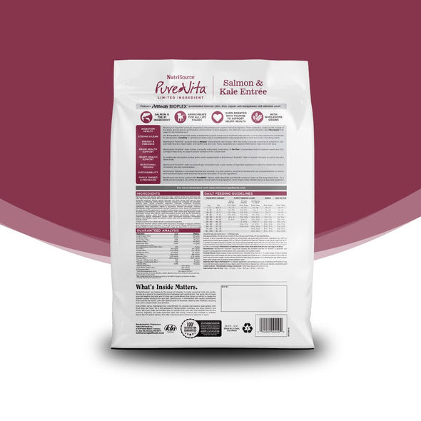 NutriSource PureVita Salmon & Kale Dry Dog Food