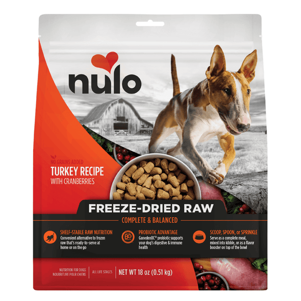 Nulo Freestyle Grain Free Turkey Recipe with Cranberries Freeze-Dried Raw Dog Food