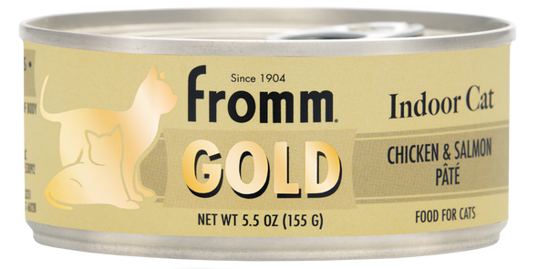 Fromm Gold Indoor Cat Chicken & Salmon Pate Canned Cat Food