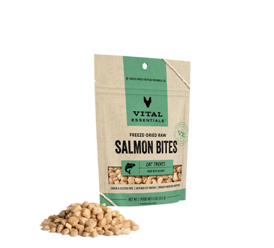 Vital Essentials Freeze-Dried Salmon Bites Cat Treats